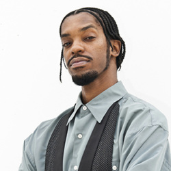 Headshot of 2026 Kresge Eminent Artist Panelist Haleem Stringz