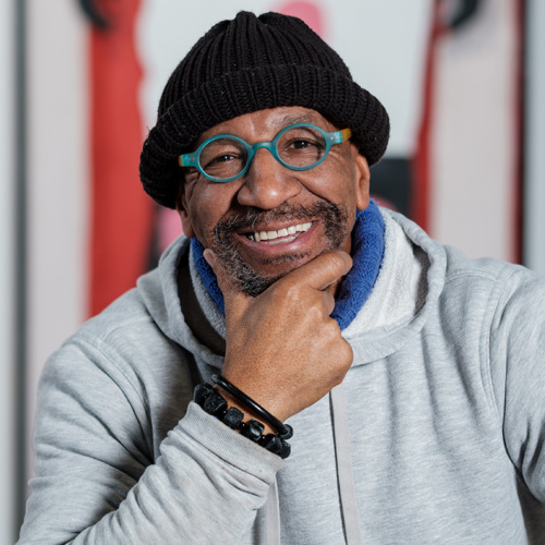 2026 Kresge Eminent Artist Tyree Guyton at his exhibit at the Ella Sharp Museum on Saturday, Jan. 10, 2026 in Jackson, Mich.