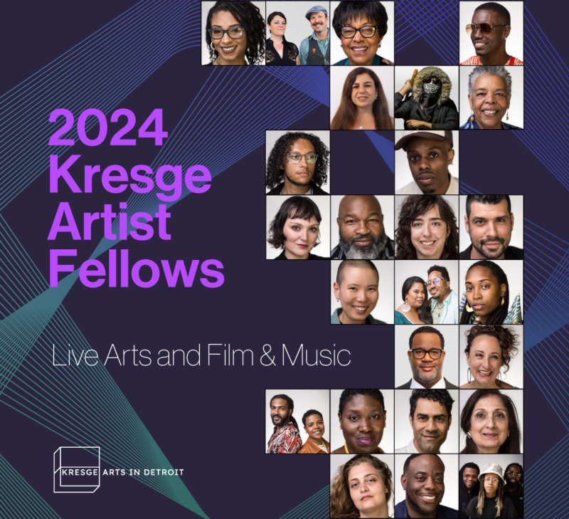 Graphic containing headshots of 2024 Kresge Artist Fellows