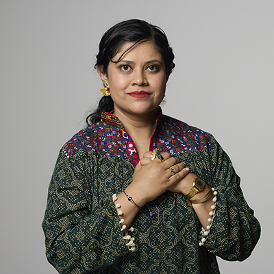 Portrait of 2025 Kresge Artist Fellow Beenish Ahmed by Jenny Risher