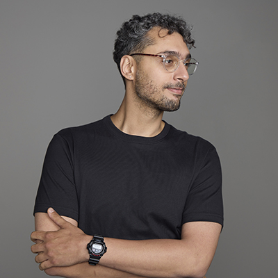 Portrait of 2026 Kresge Artist Fellow Salar Ansari photographed by Jenny Risher