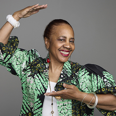 Portrait of 2026 Kresge Artist Fellow Karen Prall photographed by Jenny Risher