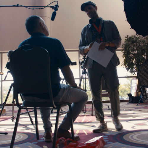 Still from Kresge Artist Fellowship film featuring Razi Jafri