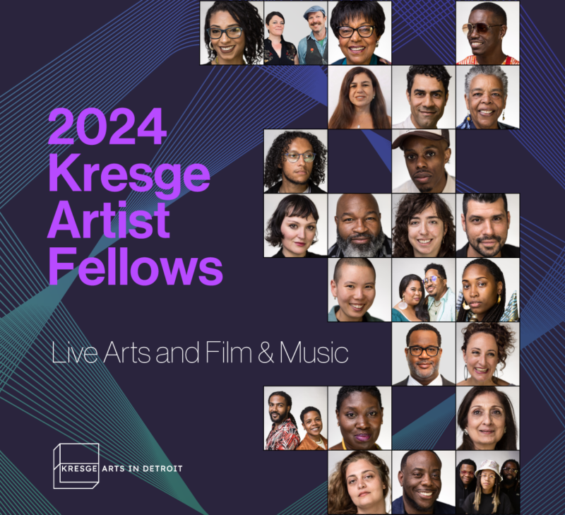 Graphic containing headshots of 2024 Kresge Artist Fellows