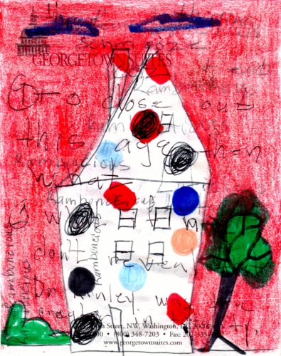 Tyree Guyton, Guyton Study II, Paint/Paper, 1989