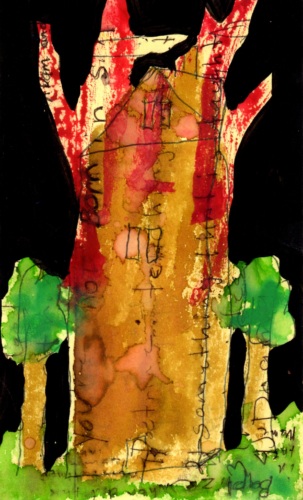 Tyree Guyton, Guyton Study III, Paint/Paper, 2013