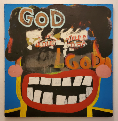 Tyree Guyton, Lucille, Paint on Canvas, 1998