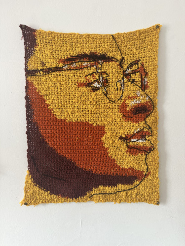 "maybe i can stitch myself happy 1" by 2025 Gilda Award recipient Cat Washington